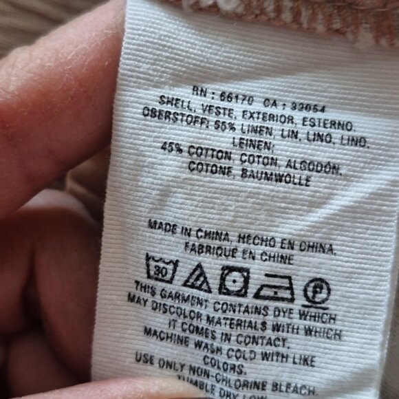 ANTHROPOLOGIE  Seashore  Linen Striped pants Sz.XS - Picture 11 of 11